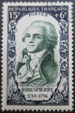 FRANCE-1950-Robespierre N°871 oblitéré