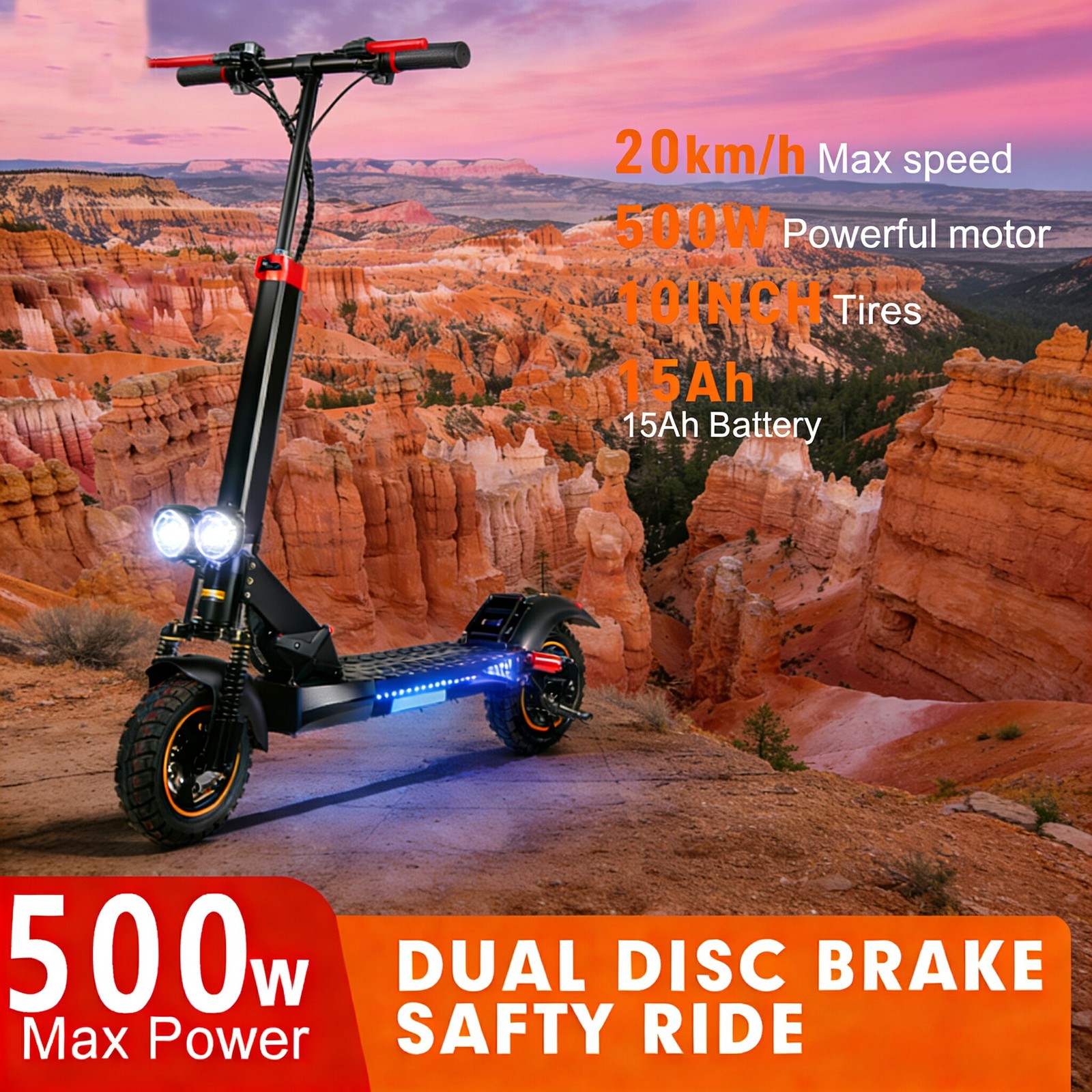 Lightweight Folding Scooter: 25mph, 30 Miles – Easy Storage, Big Adventure