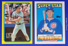 1988 Topps Stickers Dale Murphy #45 Jody Davis #23 - 10+ Items Ship FREE!