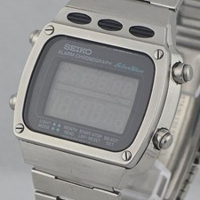 SEIKO Silver Wave A359 5010 LCD 1980s Non working