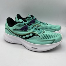 Saucony Ride 15 Shoes Womens Size 8 Teal Purple Road Running PWRRUN S10729-26