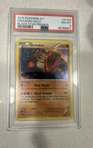 Pokémon Groudon XY52 XY Holo PSA 8 (LOW POP 41) 🔥 TCG
