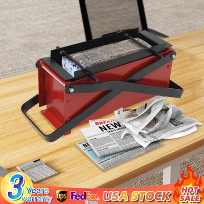 Manual Waste Paper Brick Maker Make Fuel By Pressing Newspaper, Waste Paper