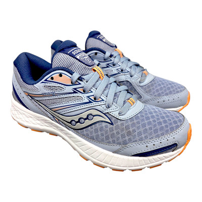 Saucony Cohesion 13 Athletic Sneakers Blue Orange Lace-Up Low Womens Size 7.5