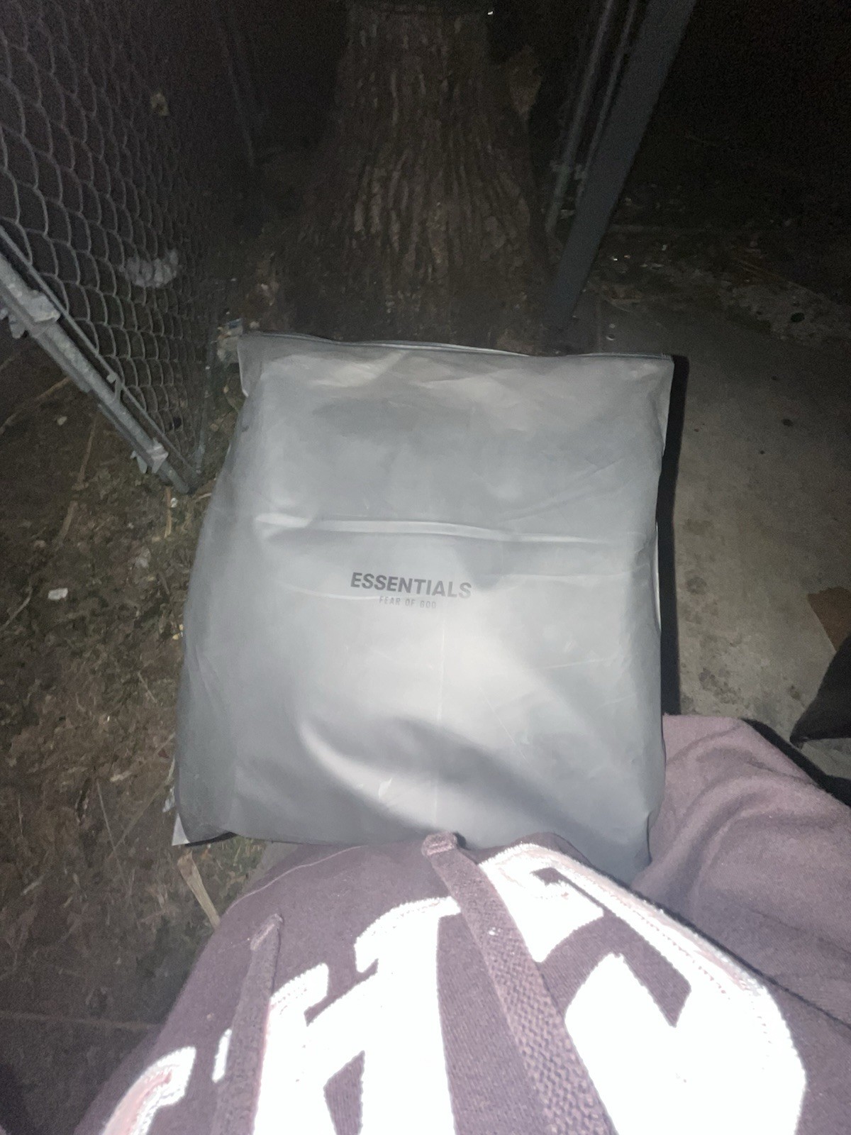 Essentials Fear of God Black Cotton Fleece Pullover Hoodie Men's Long Sleeve thumbnail 2