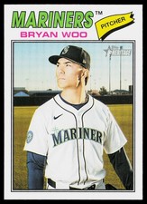 Bryan Woo 2026 Topps Heritage #99 Seattle Mariners