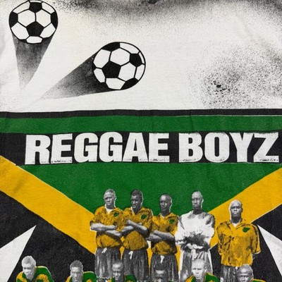 Vintage 1998 World Cup Jamaica Reggae Boyz Shirt Men's XL 90s AOP