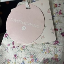 Love Shack Fancy Girls Youth 12 Floral Oliva Sunrise Ruffle Hem Denim Skirt