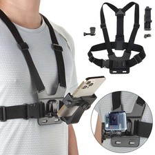 1 PC Adjustable Phone Clip Holder With Chest Strap Fixation Bracket for Sport