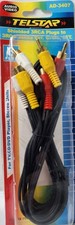 6ft 3 RCA Audio Video Cable Shielded Composite AV Cord Red White Yellow