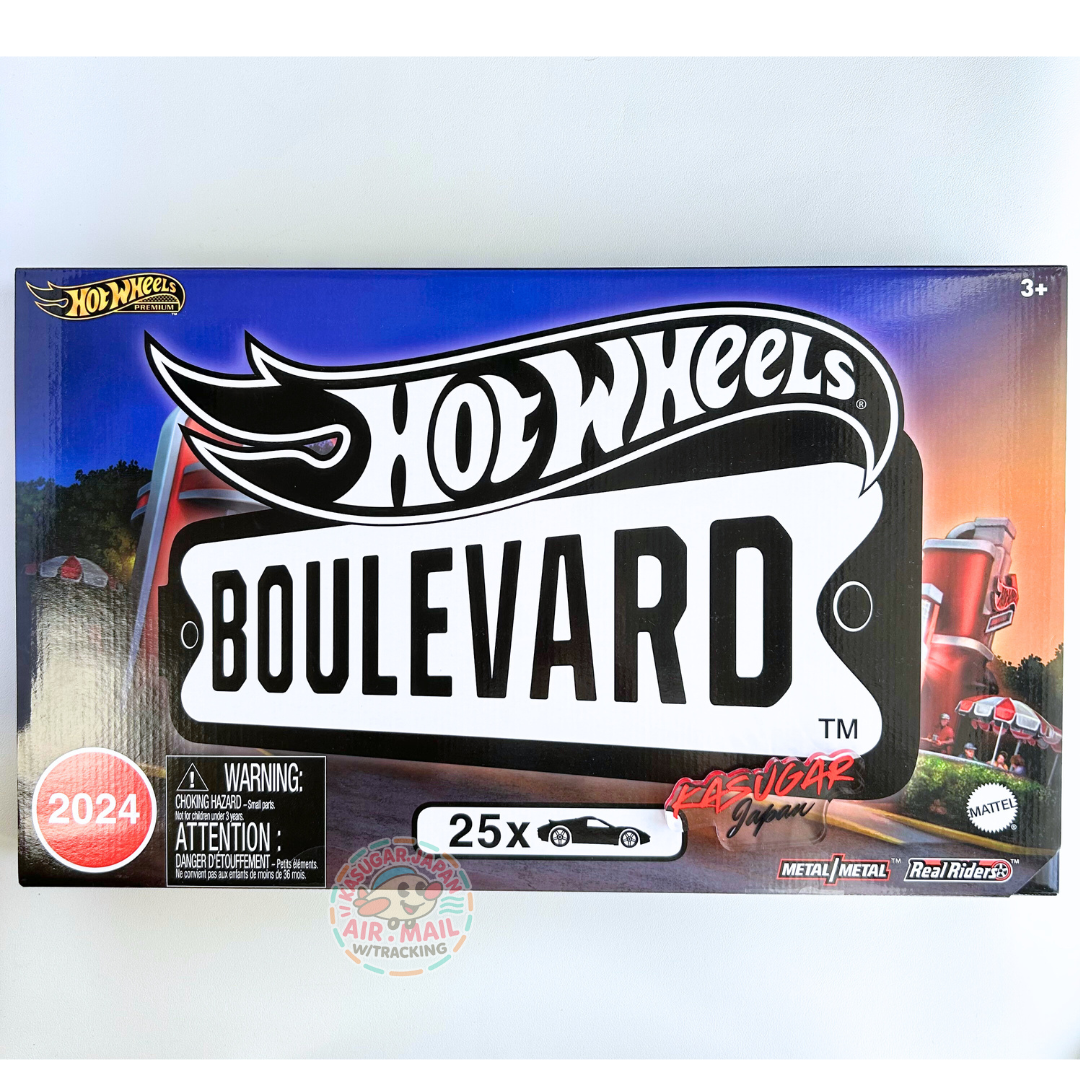 Hot Wheels Boulevard 25-Car Factory Set HRW96 Real Riders 1:64