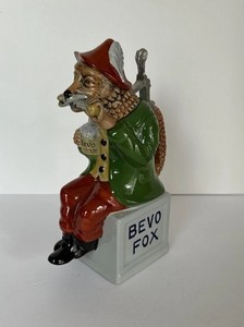 1993 Vintage Anheuser Busch Bevo Fox Beer Stein Made In Germany