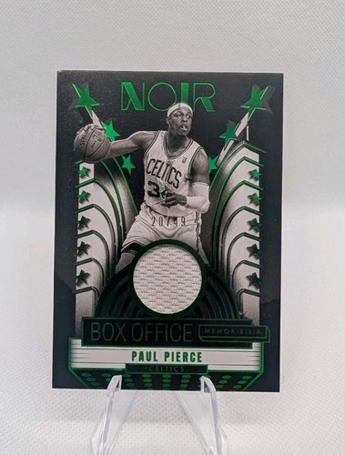 Paul Pierce 2024-25 Noir: Box Office Game-used Patch Holo Green /49 - Celtics