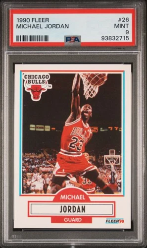 1990 FLEER #26 MICHAEL JORDAN PSA 9
