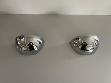 Half Moon Chrome Pair of Sconces by V.L.S., 1980s, Germany