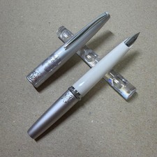 PILOT ELITE Fountain Pen 14K F Silver Unused Vintage Showa Era Limited Edition