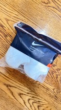 White Nike Dri-Fit ankle socks size L 8-12 M 10-13 W