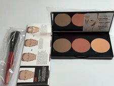 Smashbox Step-By-Step Contour Kit with Brush In Medium To Dark New In Box