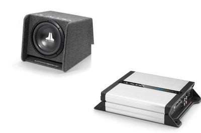 JL Audio Bundle CP110-W0V3 - 10'' 300 Watt Sub Box & JX500.1 Verstärker