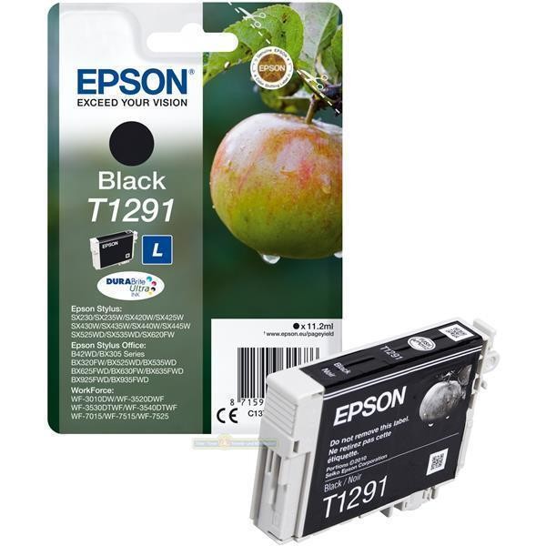 5 Original Druckerpatrone Epson Workforce Wf 3530 Dtwf Schwarz T1291-image