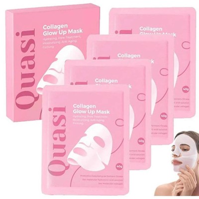 Quasi-Collagen Glow Up Mask | Hydrating & Firming Facial Mask - 4 pcs/box