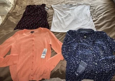 NEW Tommie Hilfiger Tops Size XS Sleeveless, Size L  White T or Size XL Tops NWT