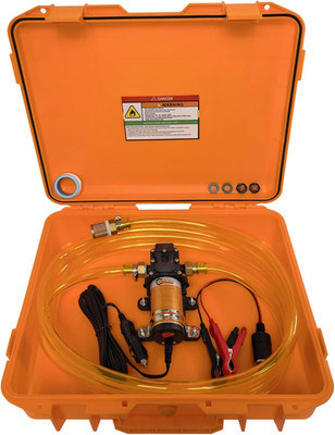 12V DC Electric Fuel Transfer Pump, Transfers up to 110 Gallons of Gasoline or D