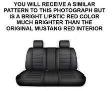 2005-2009 Ford Mustang Convertible Coupe Viny Pleather Rear Seat Cover Set 2005-2009 Ford Mustang Convertible Coupe Viny Pleather Rear Seat Cover Set