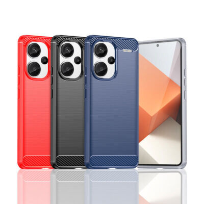 For Xiaomi Redmi Note 13 Pro+ 13R 13C A3 K70E Soft TPU Back Case Tempered Glass