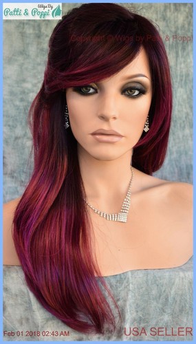 Angelica PM by Noriko Wigs (partial mono) PLUMBERRY JAM Long Sexy AUTHENTIC - 第 7/12 張圖片