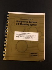 Sculptured Surface 3d Modeling system atari Manual Only