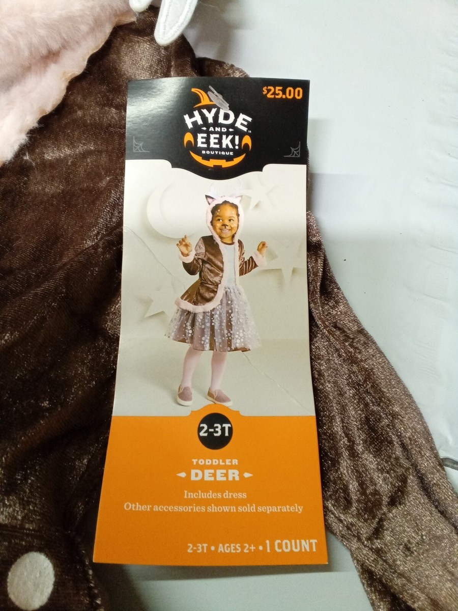 Hyde & EEK! Toddler Deer Fawn Halloween Costume Dress 2T-3T Child Brown White | eBay Hyde & EEK! Toddler Deer Fawn Halloween Costume Dress 2T-3T Child Brown White | eBay