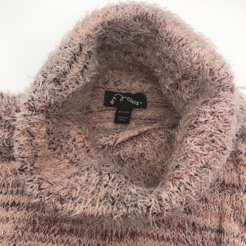 Art Class girls marled turtleneck Winter sweater Pink XS (4/5) New - Picture 4 of 12