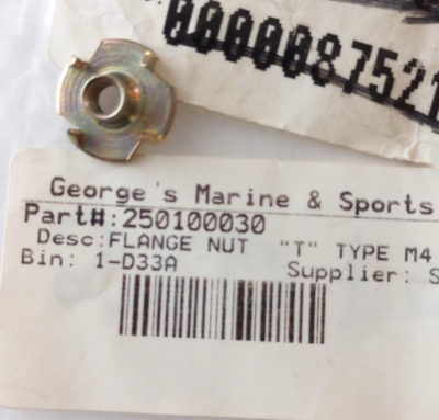 J.！ BRP T Flange Nut NOS 250100030 (S-3331) | eBay