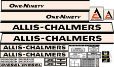 Allis Chalmers 190 XT Late Model Complete Decal Set