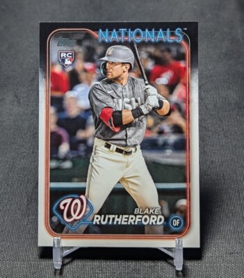 Blake Rutherford Staten Blake Rutherford Rookie RC 2024 Topps Series 2 Card #637 Washington ...