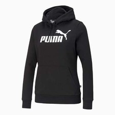 Puma Women  s Essentials Logo Hoodie Pullover Sweatshirt Casual Activewear