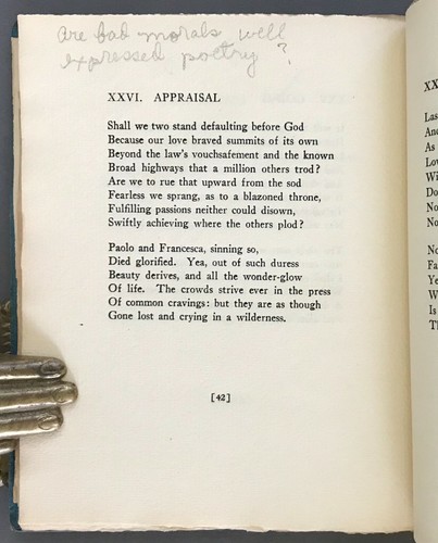 Limited Ed. Gustav Davidson A Half Century of Sonnets Nicholas L. Brown 1924 - Imagen 7 de 12