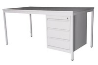 Set Schreibtisch 160X80 Cm + Unterbauschrank Professional (3 Schubladen)