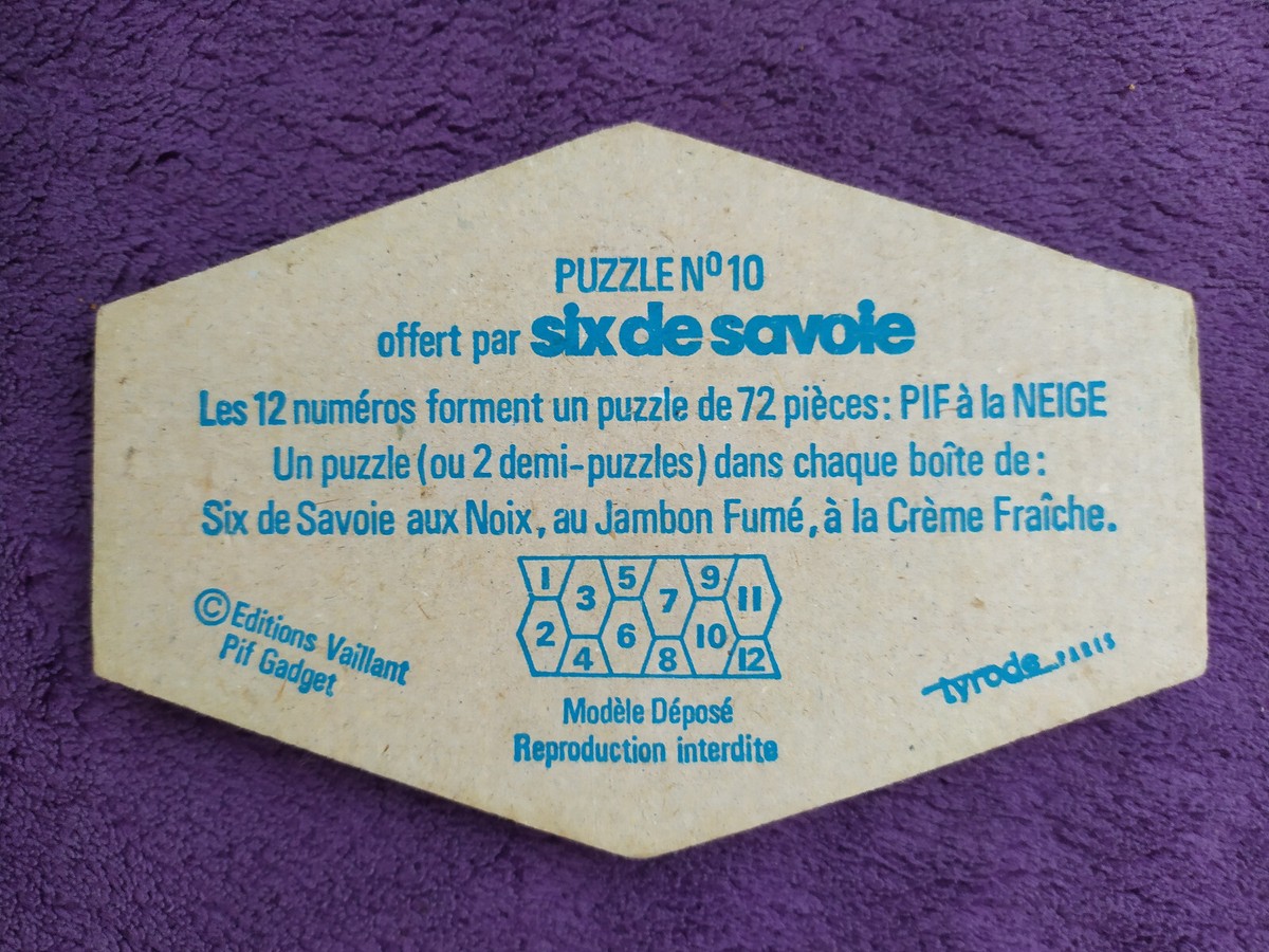 Pif Gadget - Puzzle Six de Savoie N°12 - Lulu Berlu