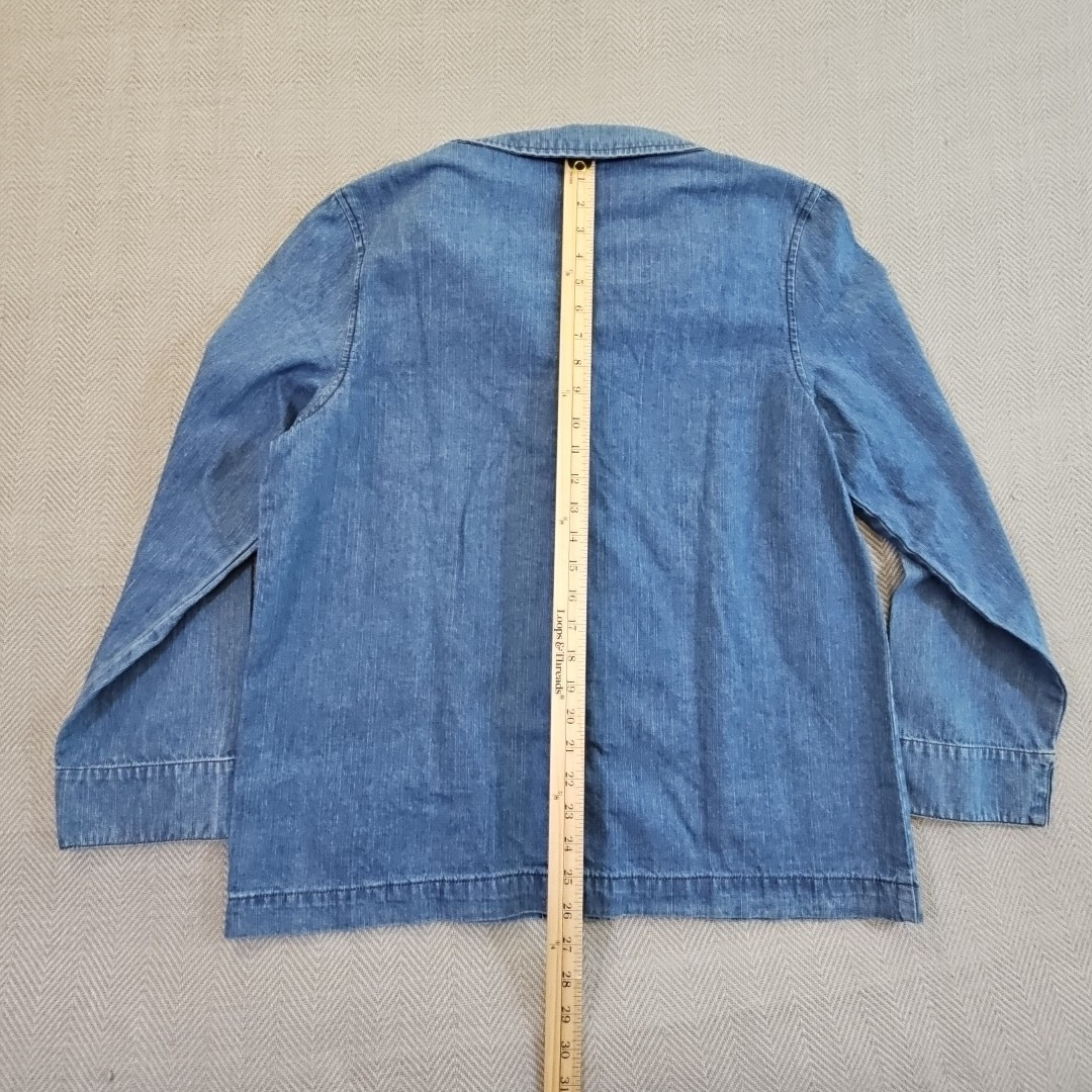 Classic Elements Button-Up Denim Jacket Women's L… - image 11