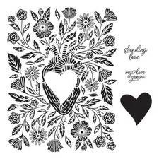 Spellbinders BetterPress Press Plate  Die Set - My Heart Beats for You, BP-242