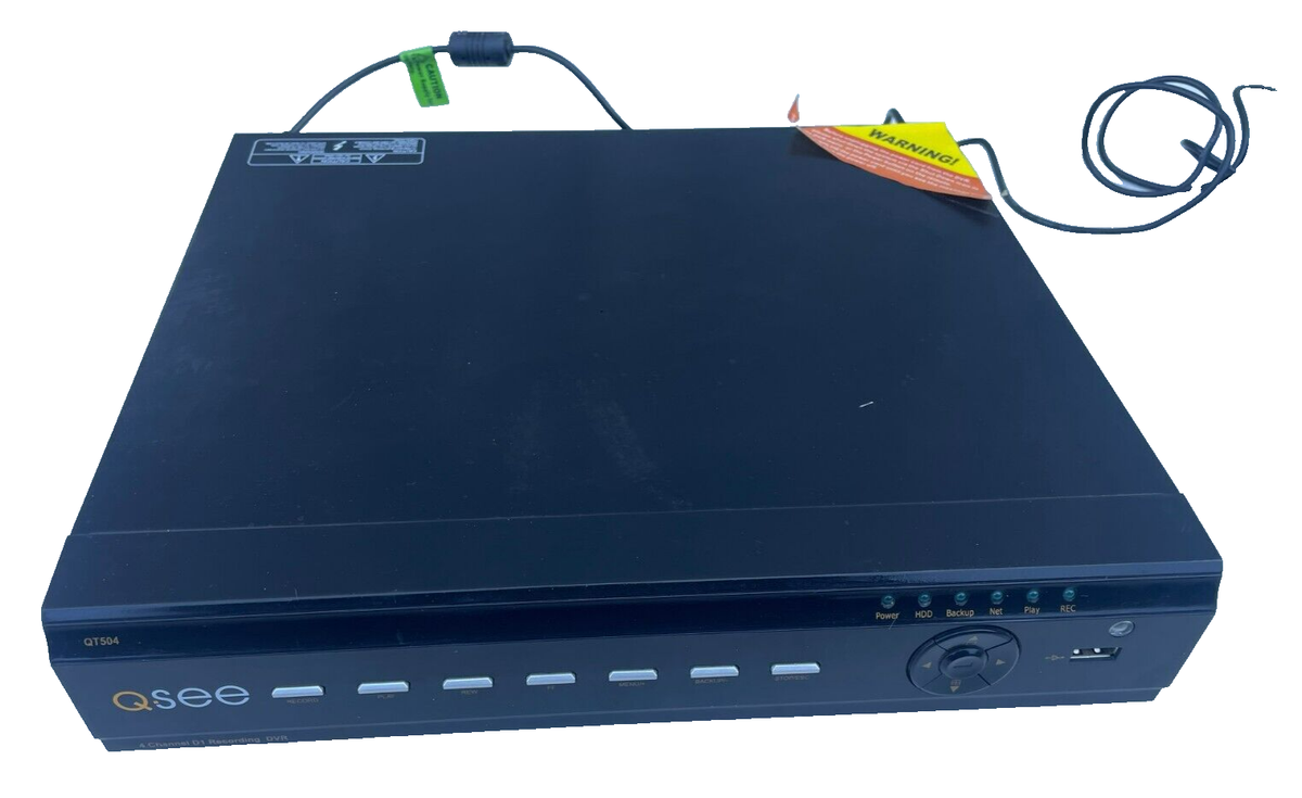Q-See 4 Channel D1 Recording DVR QT504, (No Cameras Included) | eBay