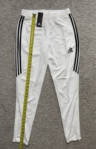 adidas Athleisure Wear Mens Climacool Jogger Zip Pants White Black Size M CF3606 - Picture 6 of 11