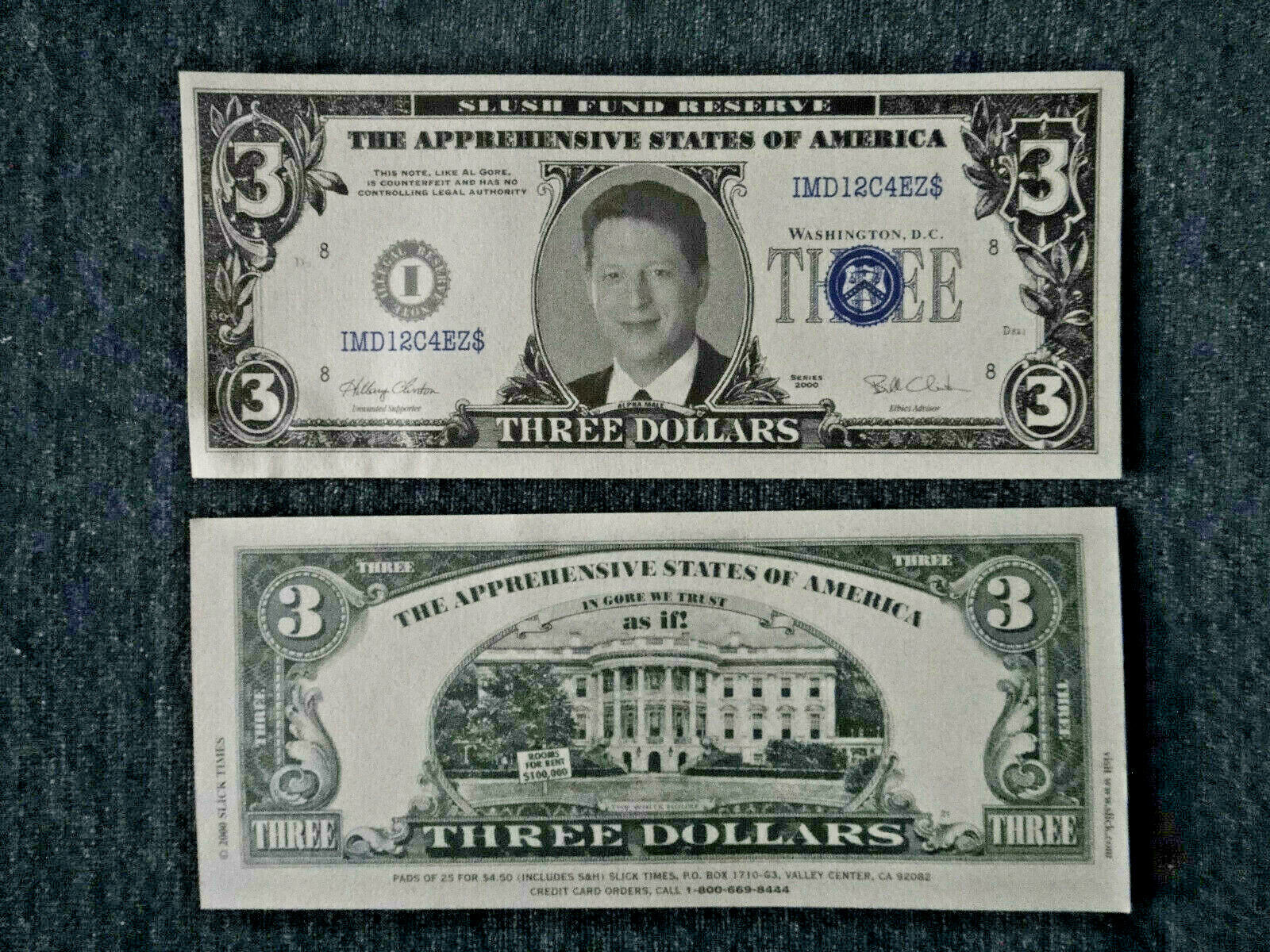 Free: AL GORE COLLECTORS $4 DOLLAR BILL - Other Collectibles -   Auctions for Free Stuff