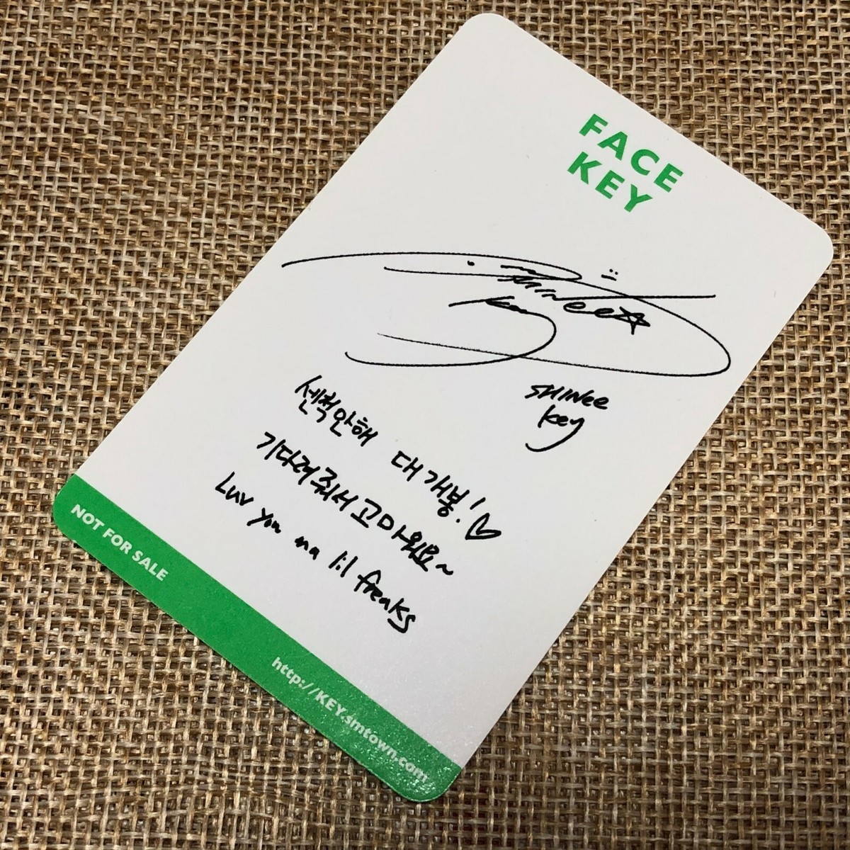 SHINEE KEY #1 [ FACE ] Official Photocard, 1st Mini Album