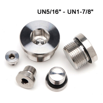 Hydraulic Allen Head Blanking Plug with Seal SAE Thread UN5/16'' to UN1-7/8''