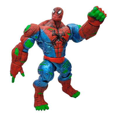 Spider-man hulk mashup Mexican hard plastic Toy Figure Marvel