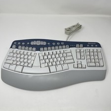 Microsoft Natural MultiMedia Keyboard 1.0A Ergonomic WHT/BLU RT9470