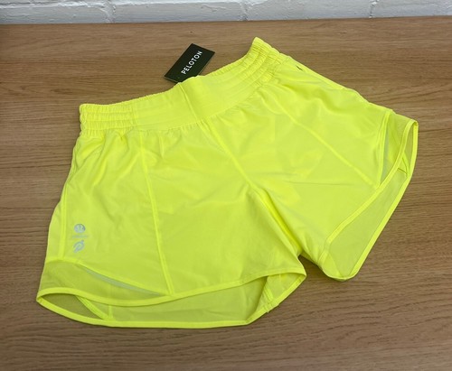 New Lululemon @ Peloton Hotty Hot Shorts US 6 UK 10 Yellow 4” - Picture 11 of 11